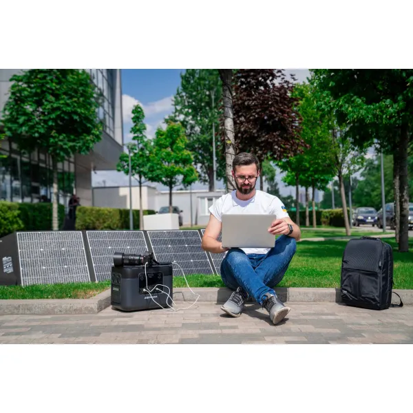 Панель сонячна портативна, DC 200 Вт, USB-С 45 Вт, USB-A 24 Вт 2E (2E-EC-200) - Фото 5