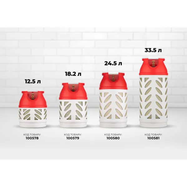 Баллон газовый композитный HR24.5L, 24.5л, 30бар Hexagon Ragasco (100580) - Фото 2