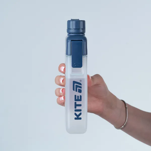 Бутылка для воды Kite 450 мл синяя, тритановая (K25-1239-1) - Фото 3