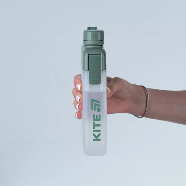 Пляшечка для води Kite 450 мл зелена, тританова (K25-1239-3) - Фото 3