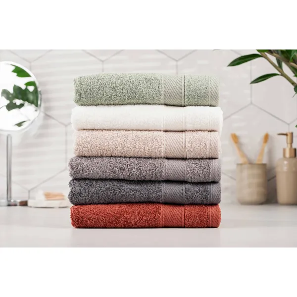 Полотенце махровое 50х90см, 100% хлопок, красновато-коричневое SuperSoft Ardesto (ART2250RT) - Фото 1
