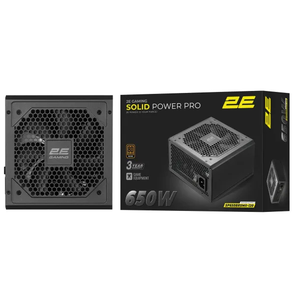 Блок питания GAMING Solid Power Pro ATX3.1 GEN5.0  (650W) 2E (2E-SP650BRSMII-120) - Фото 5