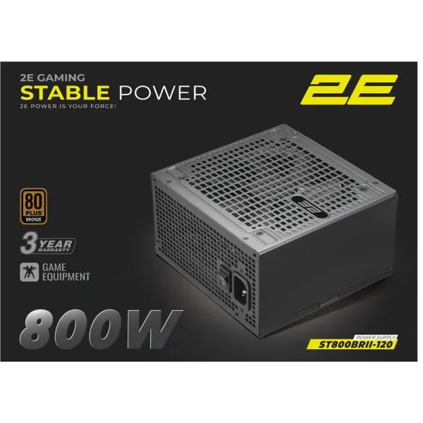 Блок питания GAMING Stable Power Pro ATX3.1 GEN5.0  (800W) 2E (2E-ST800BRII-120)
