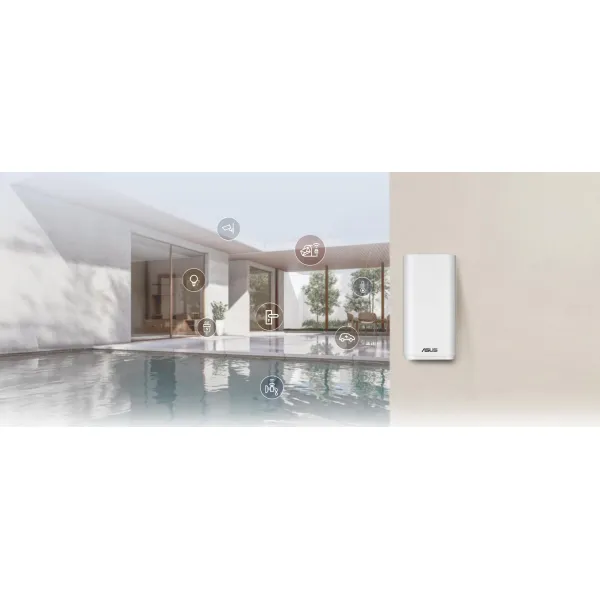 Система WiFi-Mesh ZenWiFi BD4 Outdoor BE3600 белый ASUS (90IG09A0-MO3B60) - Фото 1