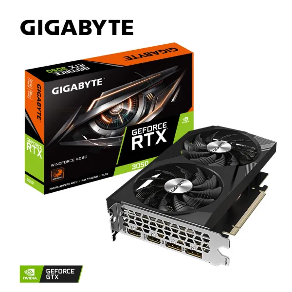 Відеокарта GeForce RTX 3050 8GB GDDR6 GIGABYTE (GV-N3050WF2V2-8GD) - Фото 6