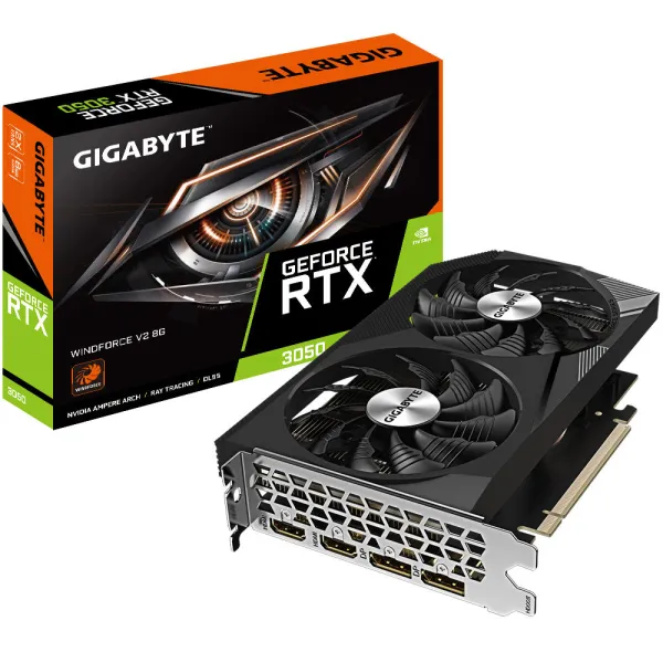 Відеокарта GeForce RTX 3050 8GB GDDR6 GIGABYTE (GV-N3050WF2V2-8GD) - Фото 7