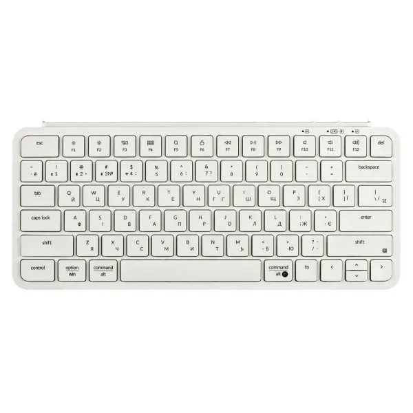 Клавиатура USB/WL/BT мембранная B1 Pro, ivory white Keychron (B1P-K8-UA)