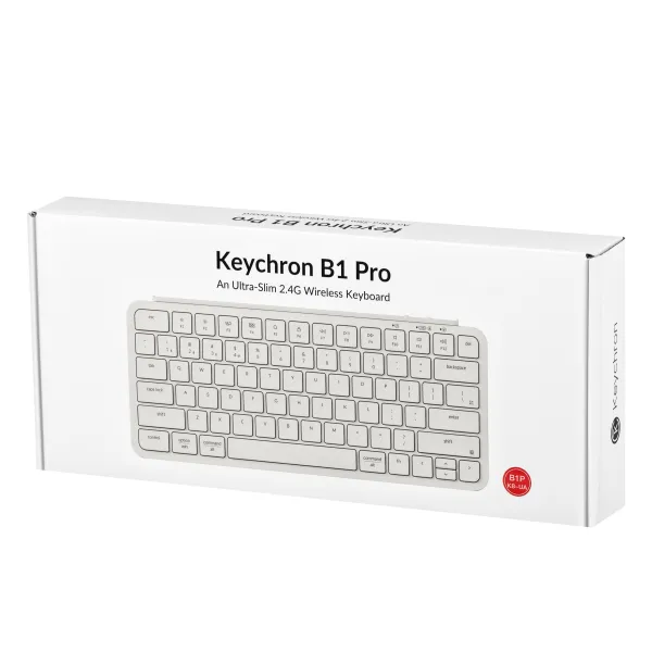Клавиатура USB/WL/BT мембранная B1 Pro, ivory white Keychron (B1P-K8-UA) - Фото 9