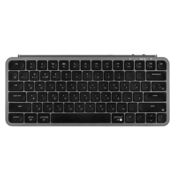 Клавиатура USB/WL/BT мембранная B1 Pro, space gray Keychron (B1P-K1-UA)