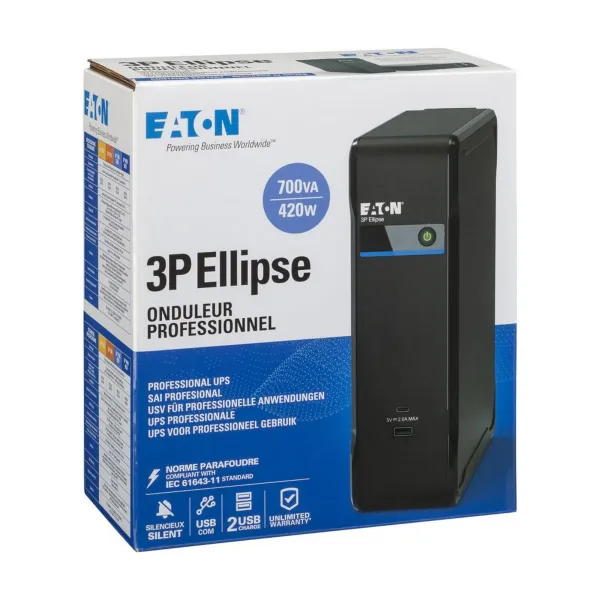 Источник бесперебойного питания 3P Ellipse 700VA/420W Eaton (3P700UD) - Фото 11