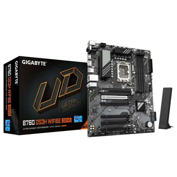 Материнська плата B760 s1700 4xDDR5 M.2 GIGABYTE (B760_DS3H_WF6E_GEN5) - Фото 3
