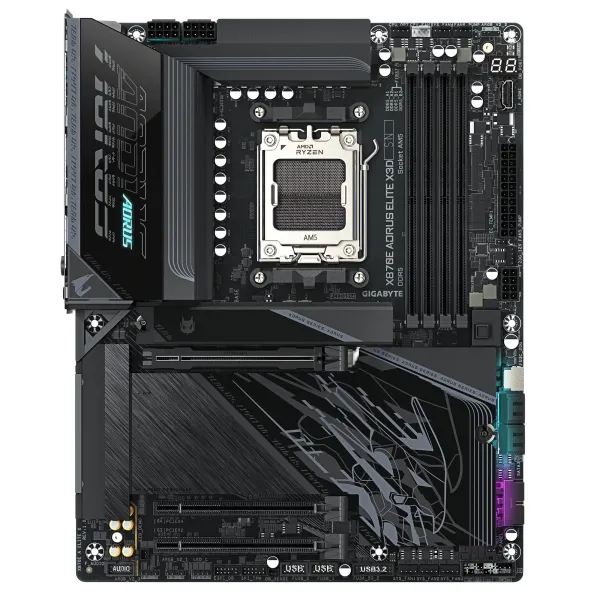 Материнська плата sAM5 X870 4xDDR5 M.2 ATX GIGABYTE (X870E_A_ELITE_X)