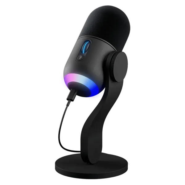 Микрофон USB Type-C игровой Yeti GX Dynamic RGB Lightsync, чёрный Logitech (988-000569) - Фото 7