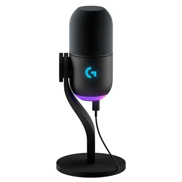 Микрофон USB Type-C игровой Yeti GX Dynamic RGB Lightsync, чёрный Logitech (988-000569) - Фото 8