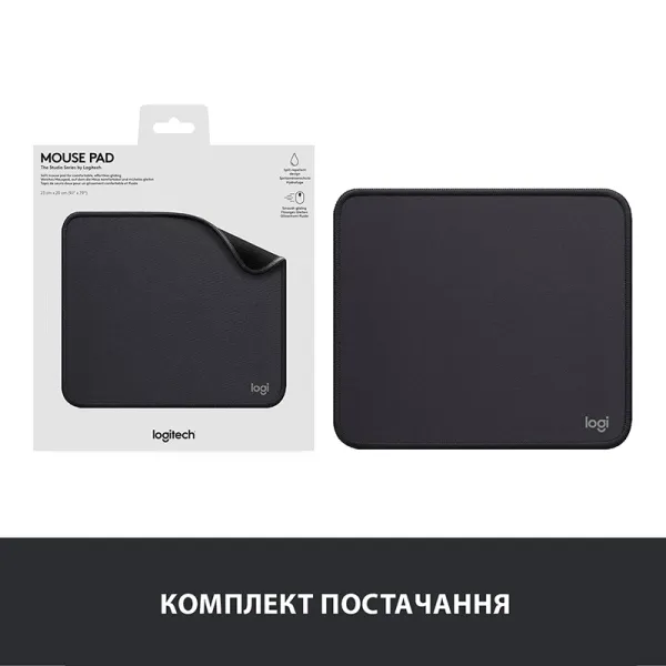 Коврик для мыши Studio Series, графитовый Logitech (956-000049) - Фото 7