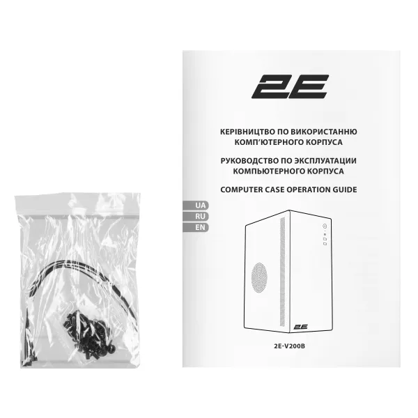 Корпус Credo без БП, VGA 250мм, mATX, чёрный 2E (2E-V200B) - Фото 7