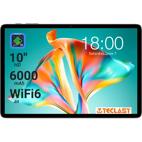 Планшет P30T KIT 10,1" 4ГБ, 128ГБ, 6000мА•ч, Android, серый Teclast (6940709688212) - Фото 7