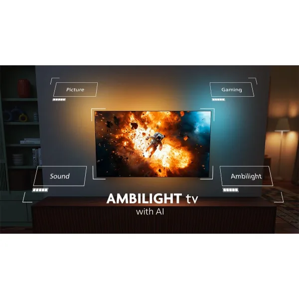 Телевізор 55" OLED+ 144Hz Google TV Philips (55OLED910/12) - Фото 7