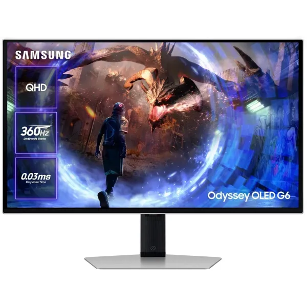 Монітор 27" G60SD, OLED, 2560x1440, 360Hz Samsung (LS27DG600SIXUA) - Фото 4