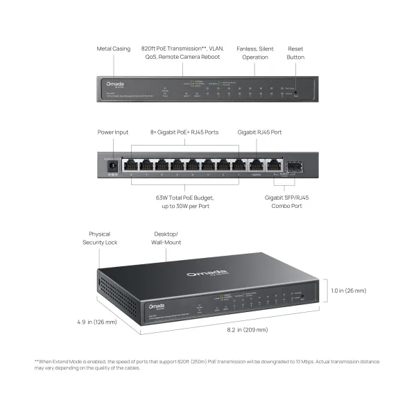Комутатор WebSmart TP-LINK (ES210GP) - Фото 8