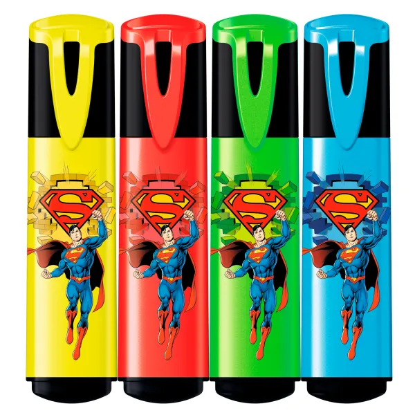 Набор из 4-х текстовых маркеров SUPERMAN Maped (MP.740733) - Фото 1