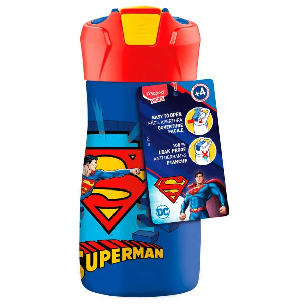 Пляшечка для пиття дитяча Maped з нержавіючої сталі 430 мл SUPERMAN (MP.871233) - Фото 5