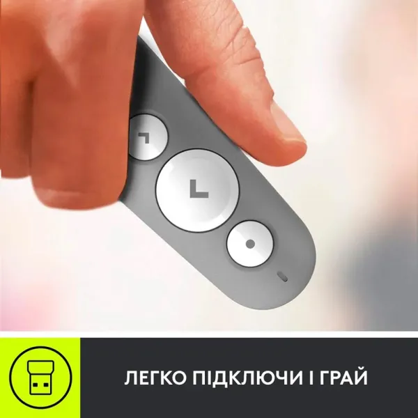 Презентер R500S, серый Logitech (910-006520) - Фото 1