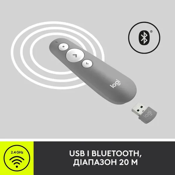 Презентер R500S, серый Logitech (910-006520) - Фото 7