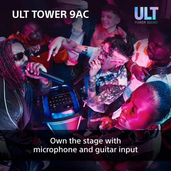 Система акустическая ULT Tower 9AC 2.0, BT 5.3, чёрная Sony (SRSULT900AC.AF1) - Фото 16