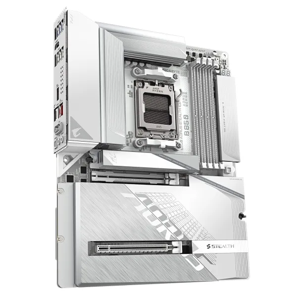 Материнська плата  sAM5 B850 4xDDR5 M.2 ATX GIGABYTE (B850_A_STEALTH_ICE) - Фото 1