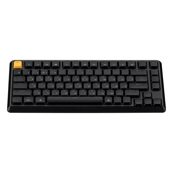 Клавиатура WL/BT/USB-A механическая, RGB, J1, K pro Banana, QMK, Hot-swap, EN/UKR, чёрная Keychron (J1-H4-UA) - Фото 4
