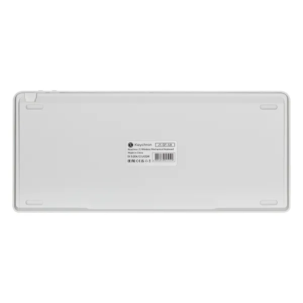 Клавиатура WL/BT/USB-A механическая, RGB, J1, K pro Red, QMK, Hot-swap, EN/UKR, белая Keychron (J1-Q1-UA) - Фото 9
