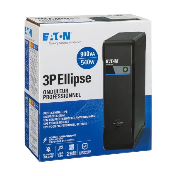 Источник бесперебойного питания 3P Ellipse 900VA/540W Eaton (3P900UD) - Фото 11