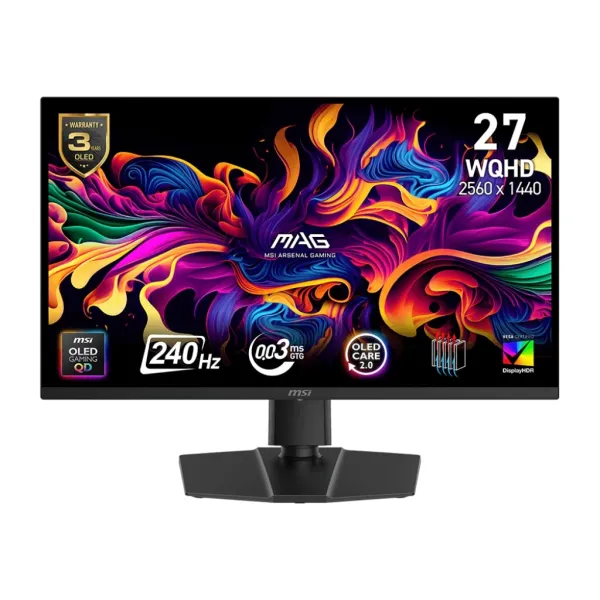 Монитор 26.5" MAG 273QP-X24, QD-OLED, 240Hz MSI (9S6-3CE69H-010)