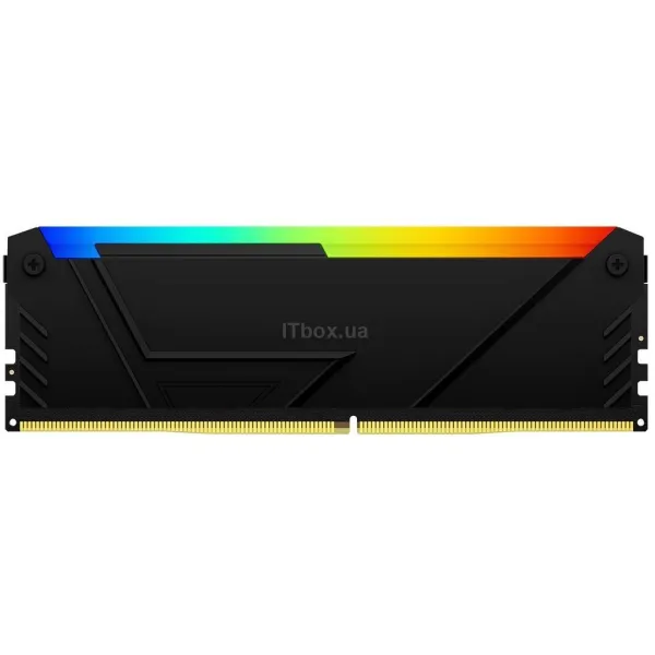 Память ПК DDR4 16GB 3200 FURY Beast RGB Kingston (KF432C16BB12A/16WP) - Фото 1