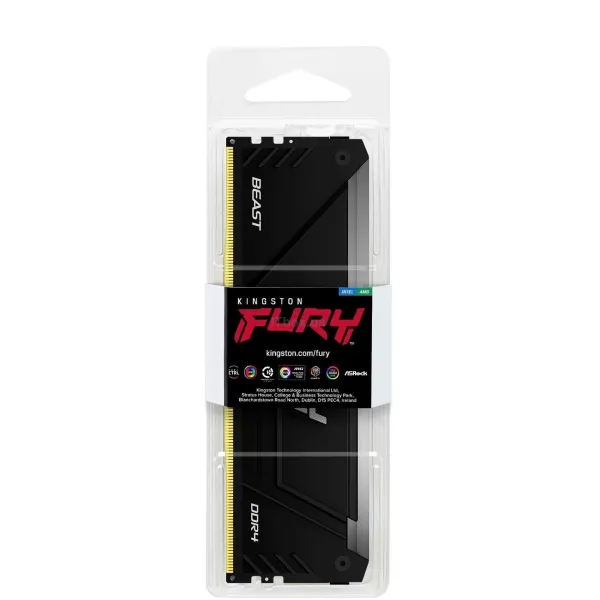Память ПК DDR4 16GB 3200 FURY Beast RGB Kingston (KF432C16BB12A/16WP) - Фото 3