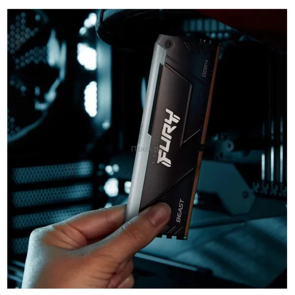 Память ПК DDR4 16GB 3200 FURY Beast RGB Kingston (KF432C16BB12A/16WP) - Фото 8