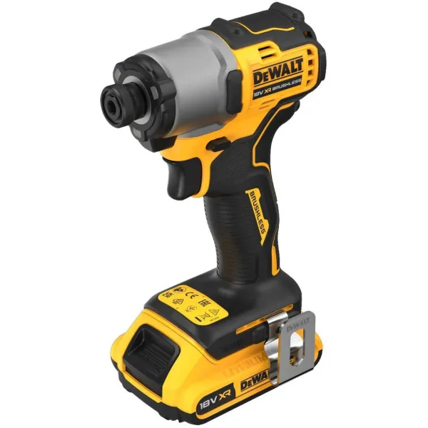 Шуруповерт ударный аккумуляторный 18В PowerStack 1х1.7А·час 192Нм 3200об/мин DeWalt (DCF840E1T) - Фото 1