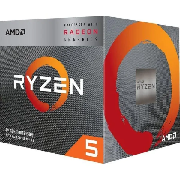 Процессор Ryzen 5 3400G 4C/8T 3.7/4.2GHz AM4 65W Box AMD (YD3400C5FHSBX)