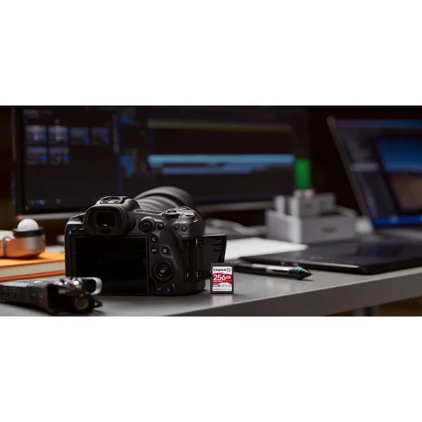 Карта памяти 256GB SD C10 UHS-II U3 R300/W260MB/s Kingston (SDR2/256GB) - Фото 1