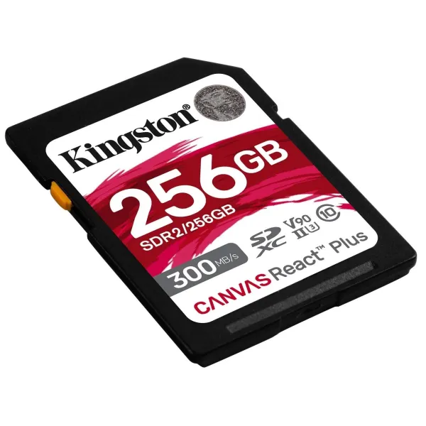 Карта памяти 256GB SD C10 UHS-II U3 R300/W260MB/s Kingston (SDR2/256GB) - Фото 3