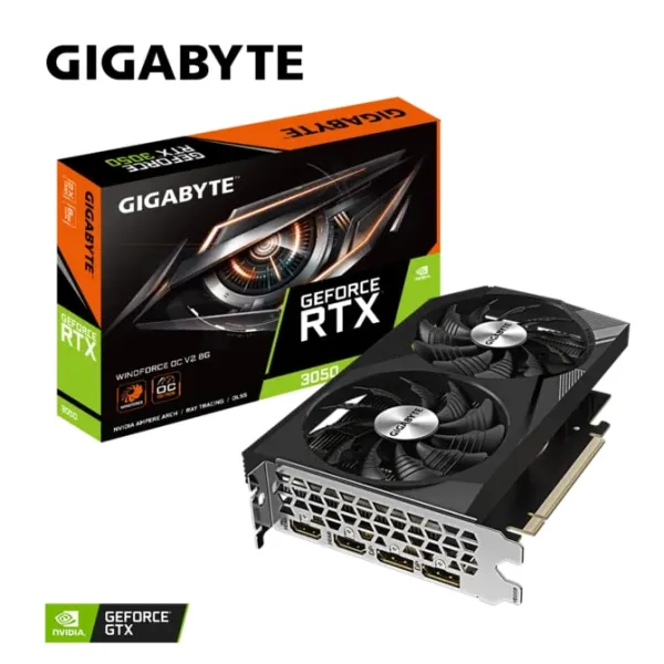 Відеокарта GeForce RTX 3050 8GB GDDR6 GIGABYTE (GV-N3050WF2OCV2-8GD) - Фото 7