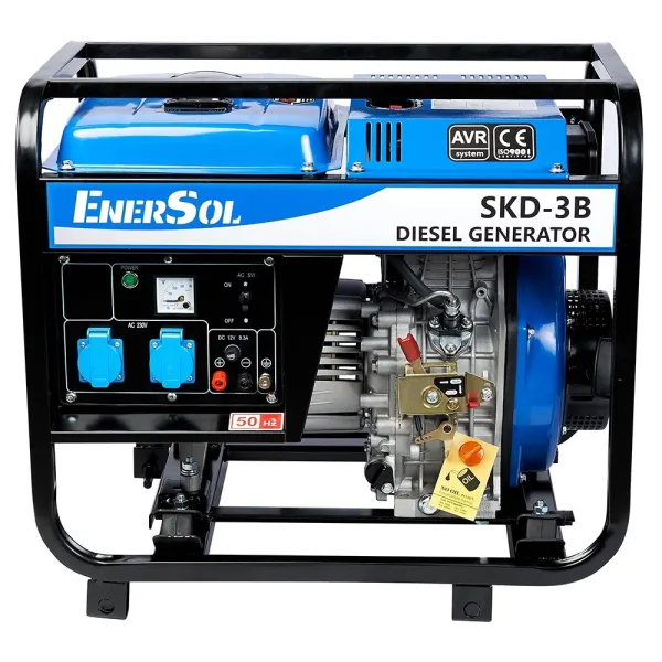 Генератор дизельний 230В, 2.8/3кВт  EnerSol (SKD-3B) - Фото 1