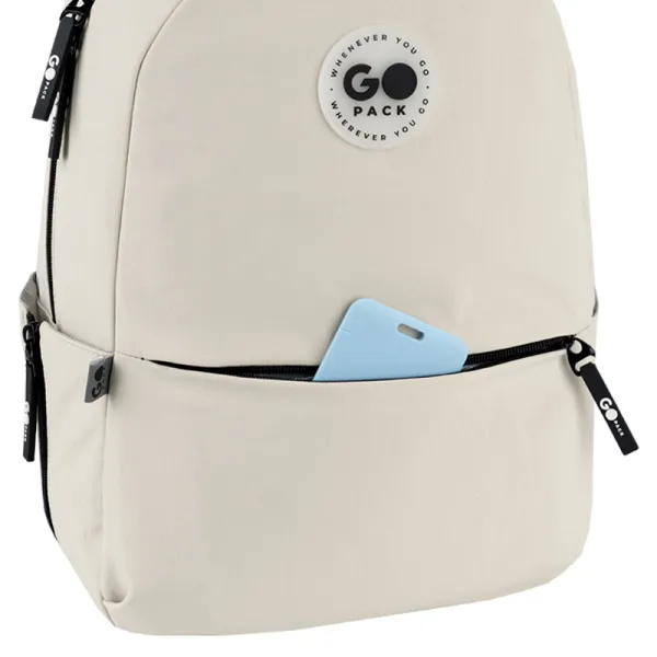 Рюкзак шкільний підлітковий GoPack Education Teens 188M-1 Бежевий (GO26-188M-1) - Фото 8