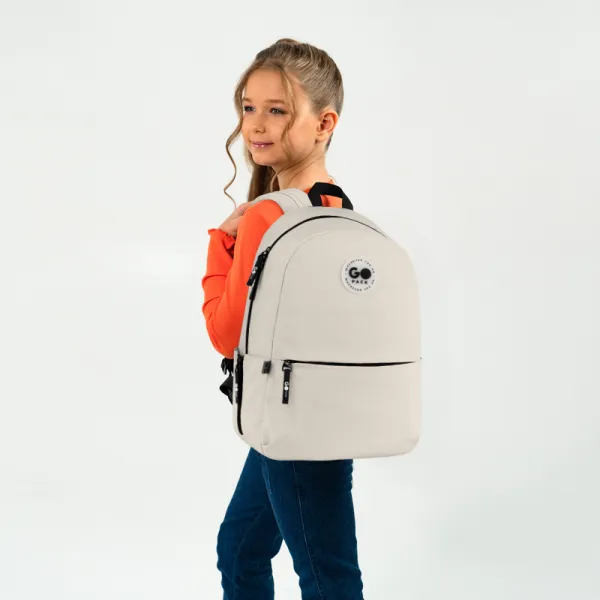 Рюкзак шкільний підлітковий GoPack Education Teens 188M-1 Бежевий (GO26-188M-1) - Фото 12