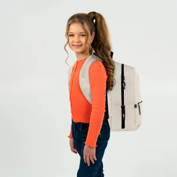 Рюкзак шкільний підлітковий GoPack Education Teens 188M-1 Бежевий (GO26-188M-1) - Фото 15
