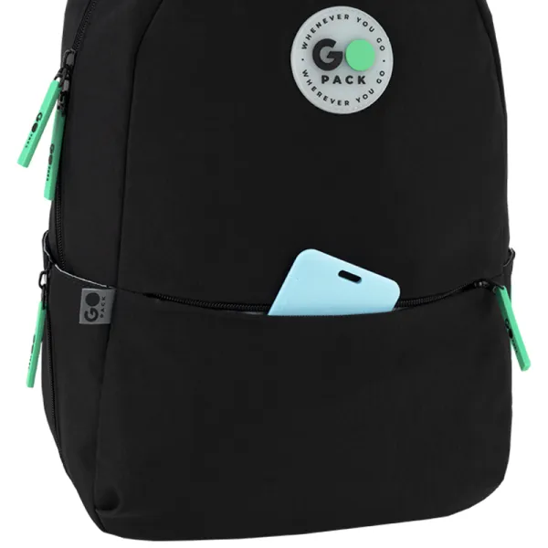 Рюкзак шкільний підлітковий GoPack Education Teens 188M-4 Чорний (GO26-188M-4) - Фото 8
