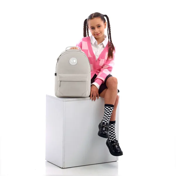 Рюкзак шкільний підлітковий GoPack Education Teens 147M Бежевий (GO26-147M-4) - Фото 12