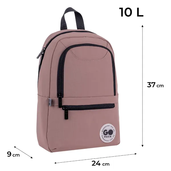 Рюкзак шкільний підлітковий GoPack Education Teens 119S Коричневий (GO26-119S-2) - Фото 1