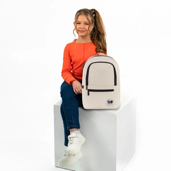 Рюкзак шкільний підлітковий GoPack Education Teens 119S Бежевий (GO26-119S-3) - Фото 12